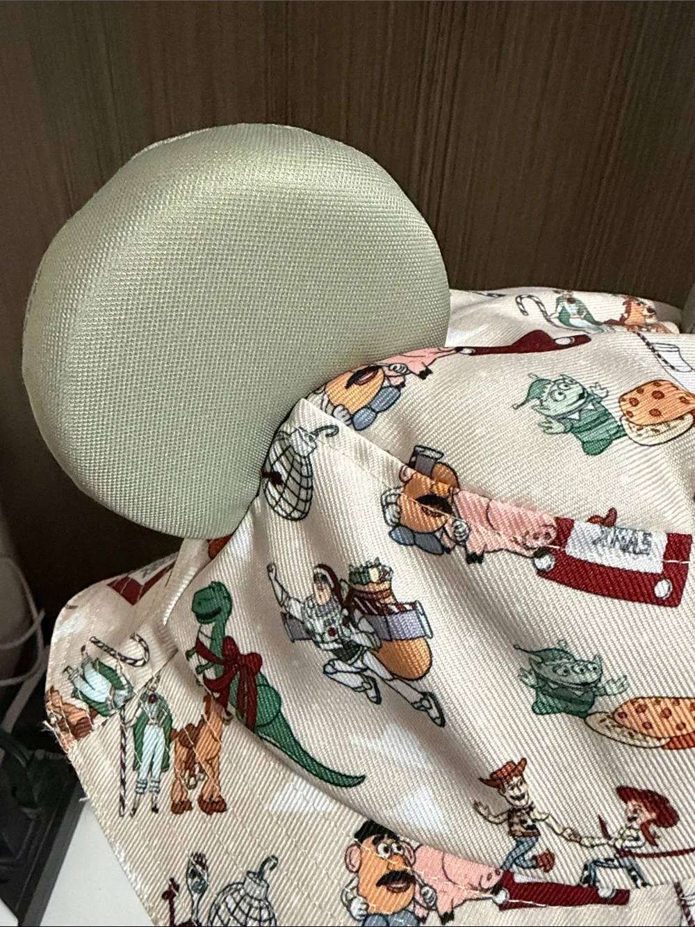 Baby Beige Storybook Print‎ Bucket Hat with Ears